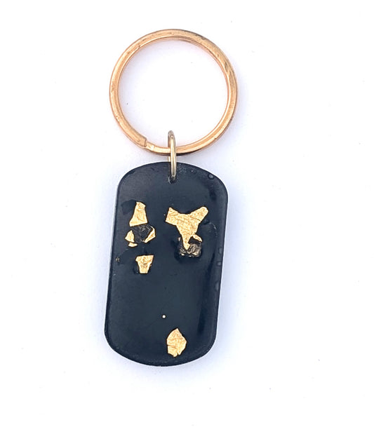 Military ID - Black and Gold Dog Tag