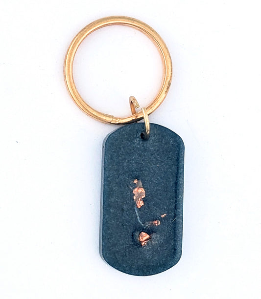 Military ID - Steel Blue Dog Tag