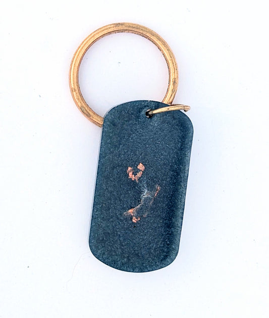 Military ID - Steel Blue Dog Tag