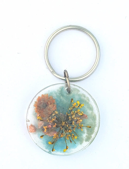 Circle - Floral Dog Tag